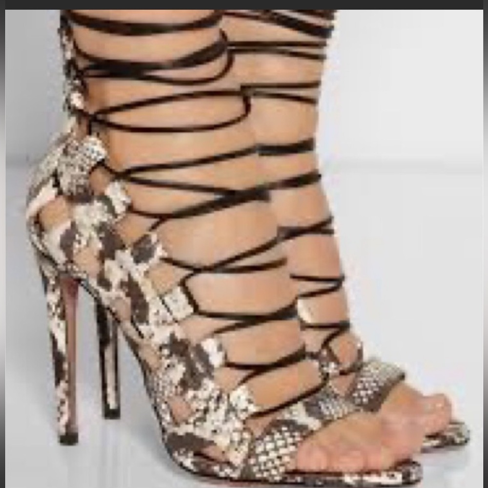 Aquazzura Leather Pumps Animal Print
Peep-Toes